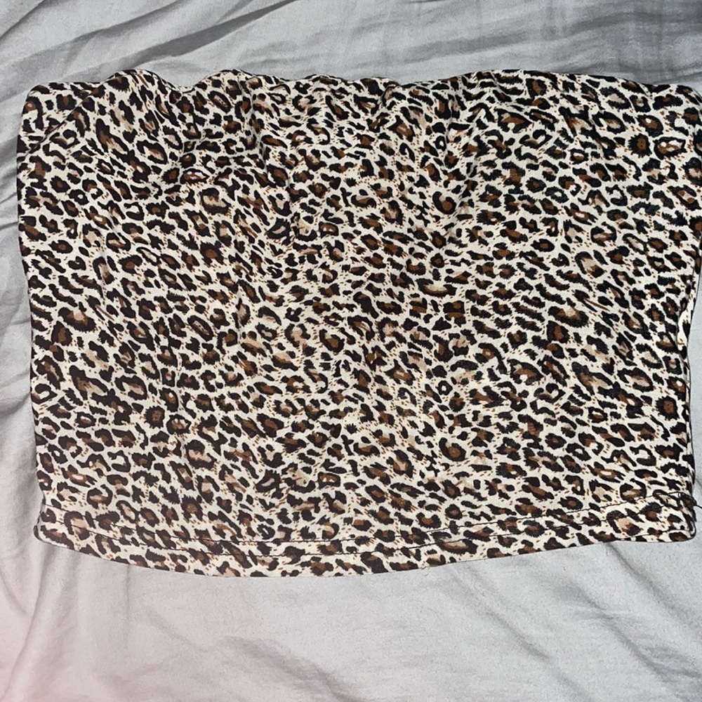 Cheetah print tube top Size Small
